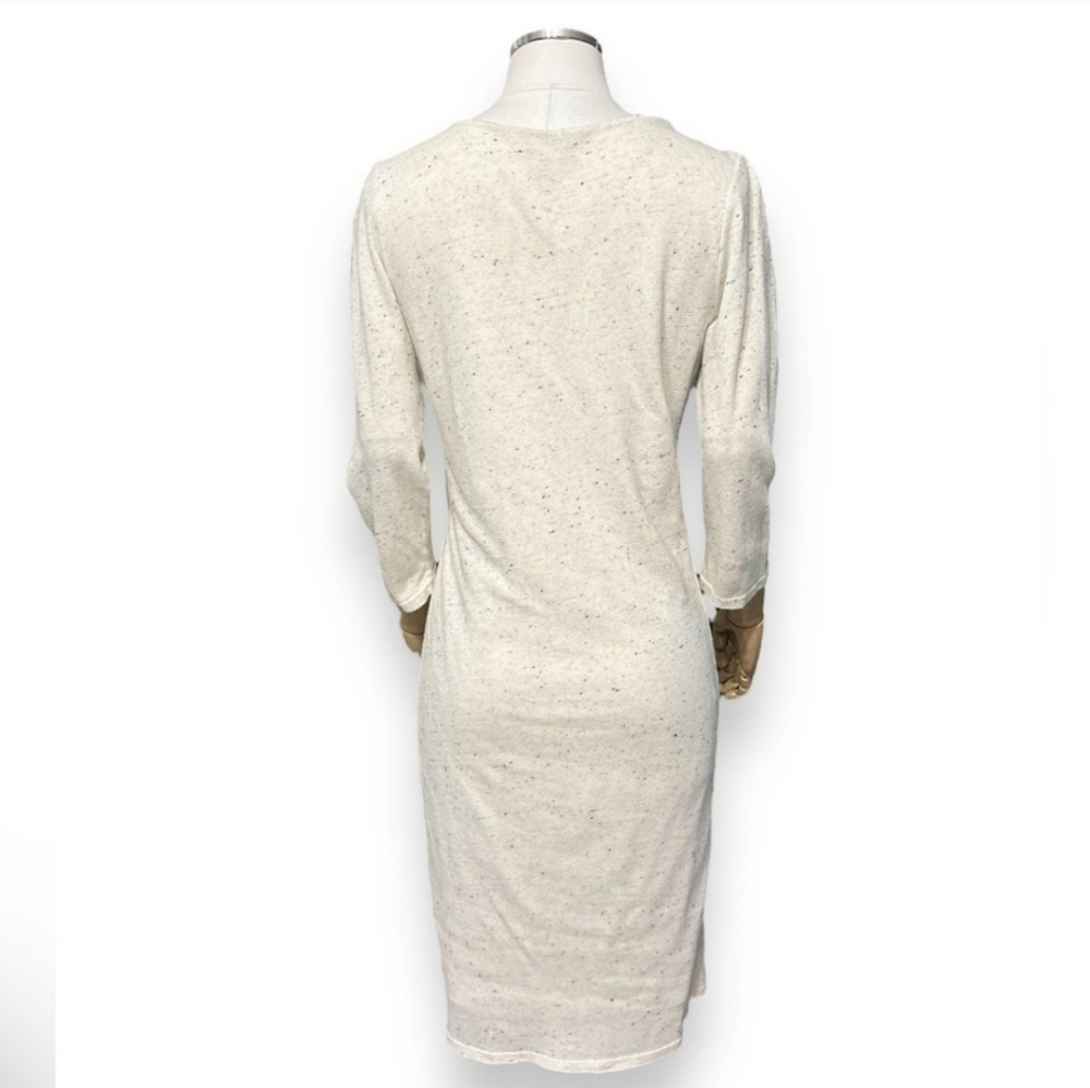 ENVIE DE FRAISE Ivory & Black Marled Specked Maternity Dress - Picture 3 of 9